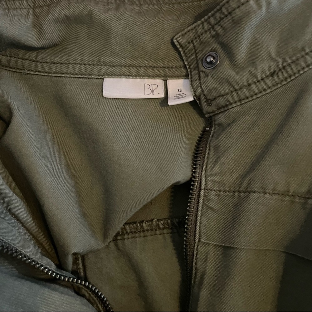 BP Nordstrom oversized olive green utility jacket XS. Great Condition - Picture 6 of 9